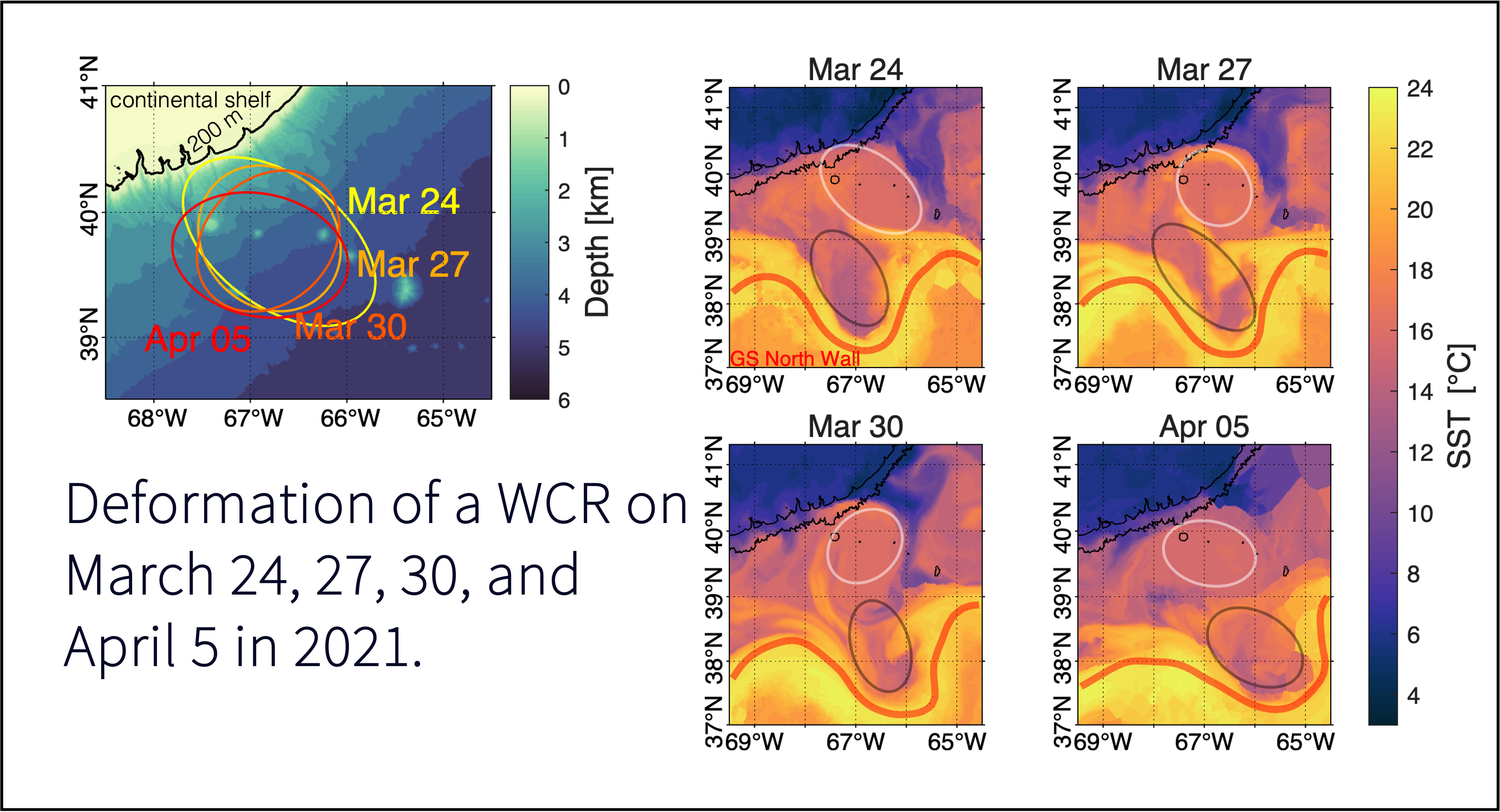 WCR deformation in March to April, 2021.